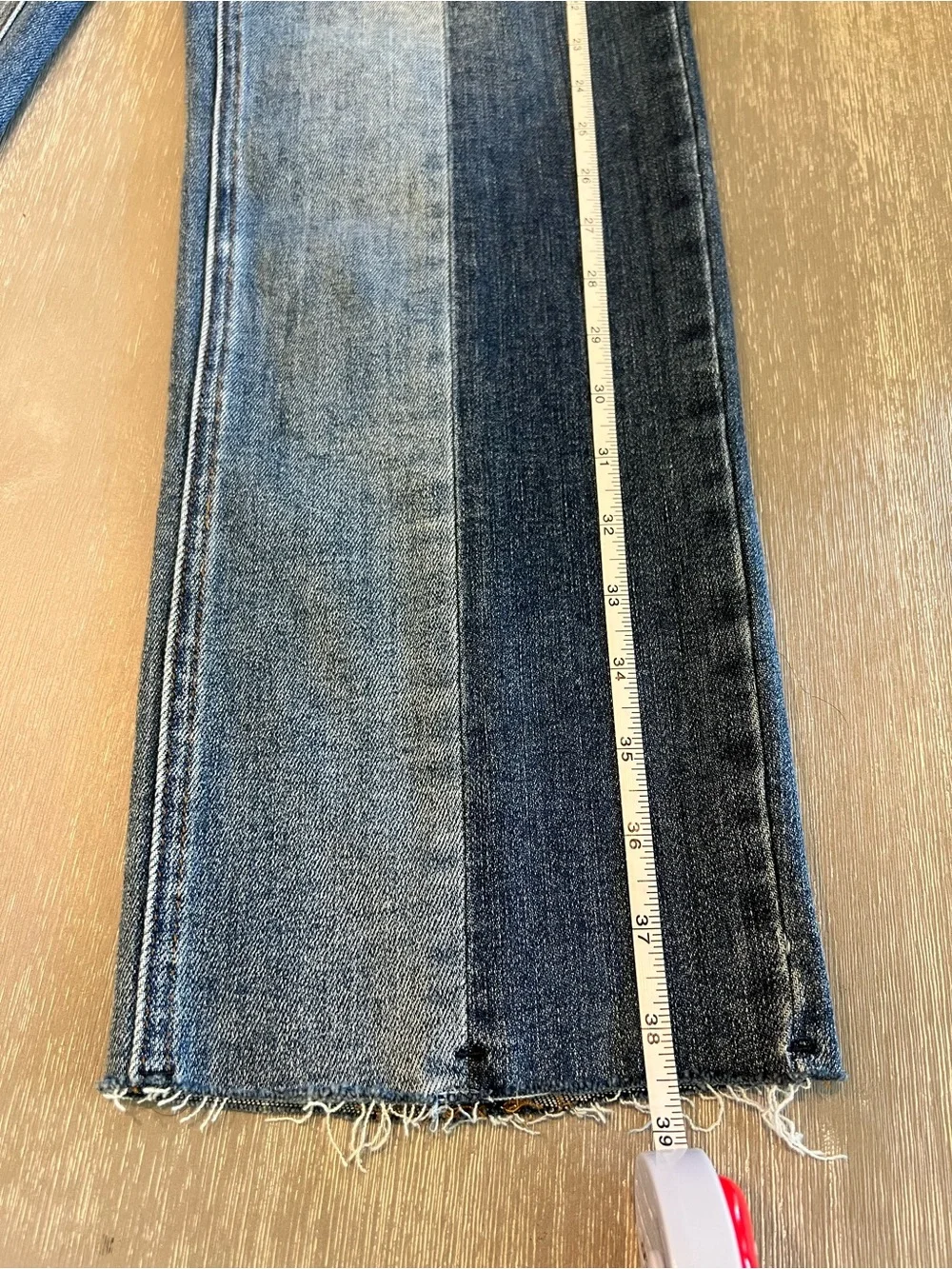 Risen Jeans High-Rise Two-Tone Blue Women's denim Jeans size 9/29 - Picture 10 of 13